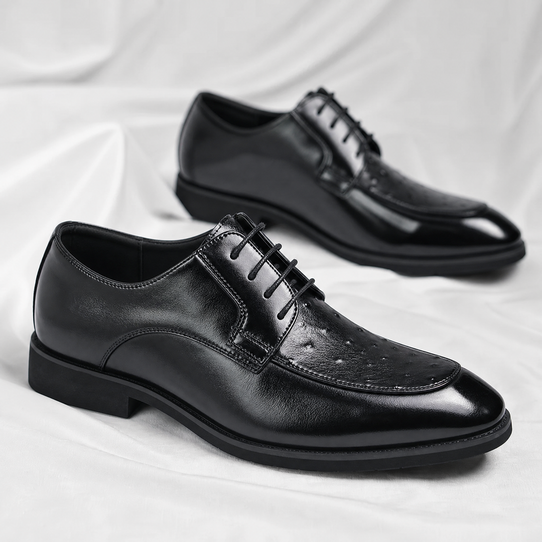 Lusso Ostrich Leather Dress Shoes