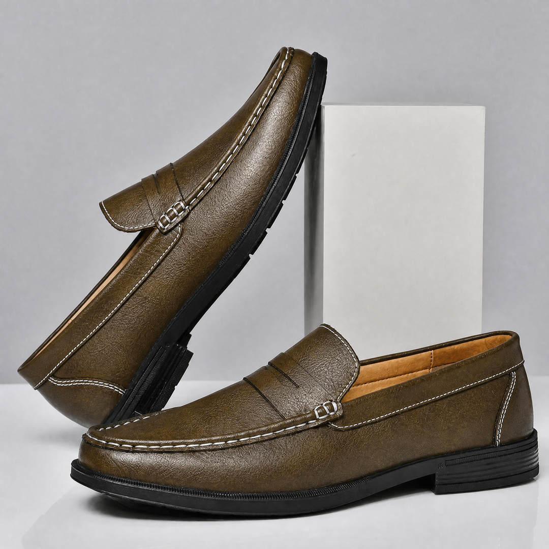 Modena Leather Penny Loafers